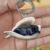 Llavero de Perro Lindo Ángel Durmiendo Transfronterizo Llavero de Animal para Mujer Niña Llavero de Llave de Coche Femenina Regalo para Niños