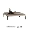 Sofá exterior de mimbre estilo nórdico, adecuado para patios, balcones, áreas de ocio al aire libre, terrazas, salas de estar y invernaderos; un juego de muebles de diseñador