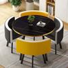 Mesa de Negociação e Conjunto de Cadeiras para Recepção de Luxo Leve Mesa Redonda Pequena de Celebridade da Internet Mesa de Conferência de Escritório Mesa e Cadeiras para Reunião de Loja e Jantar de Convidados