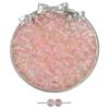 8mm de vidro gelo transparente dupla talão de tinta florescendo contas de ouro DIY artesanal colar pulseira jóias acessórios contas soltas