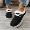 Zapatos de Algodón Gruesos con Suela Gruesa y Ribete de Piel, Cordones Delanteros, Zapatos de Algodón Calientes y Engrosados para Mujer, Invierno 2026, Nuevos, Tallas Grandes, En Stock