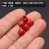 96% alto contenido mineral crudo natural cinabrio real accesorios de agujero grande nuevos se pueden usar como cableado de cordón accesorios de cuerda para la mano Baotou
