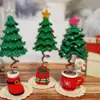 Nuevos Adornos Navideños de Dibujos Animados de Moda para Estaciones Independientes de Comercio Transfronterizo, Adornos Tejidos a Mano para Árboles de Navidad en Maceta