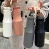 Taza Termo Nueva de Alta Gama Transfronteriza Taza de Agua de Acero Inoxidable Sencilla Portátil con Asa Venta al por Mayor Logotipo Personalizado
