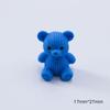 Nuevos Mini Adornos de Animales Caricatura Estéreo Color Sólido Oso Accesorios DIY Venta al por Mayor Estéreo Color Sólido Oso Sentado Accesorios