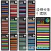 Etiquetas de Índice Ultrafinas, Marcadores de Teclas Transparentes, Notas Adhesivas Coloridas Estilo Coreano, Notas Mensajeras Impermeables de Mascota, Pegatinas N Veces