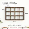Estante para Juego de Té Estilo Chino Nuevo de Madera Maciza, Estante de Almacenamiento para Tetera y Tazas de Té de Madera de Paulownia Quemada, Estante de Rejilla Montado en la Pared