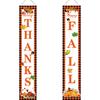 Pareados de Acción de Gracias Transfronterizos Nuevo Diseño a Cuadros Festival de la Cosecha de Acción de Gracias Cortina de Puerta Banderín Bandera de Pareados de Acción de Gracias
