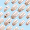 Patches de Unha com Glitter Ice-Clear Europeus e Americanos Mais Vendidos, Adesivos de Unha Diamond Clareadores, Estilo Leve de Luxo, Patches de Unha de Comércio Exterior, Unhas Usáveis