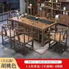 Nuevo Juego de Mesa y Sillas de Té Estilo Chino, Mesa de Té de Oficina de Madera Maciza, Juego para el Hogar, Mesa Pequeña Integrada para Preparar Té en el Balcón