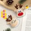 Colgante de Felpa de Dibujos Animados, Broche Lindo de Reno Navideño, Accesorios, Muñeco, Bolsa, Colgante, Llavero, Ropa