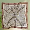 Lenço de Seda 90cm para Mulheres, Lenço Quadrado de Cetim com Toque de Luxo, Versátil Moda Coreana Lenço de Pescoço Profissional, Touca, Xale Estampado Vintage