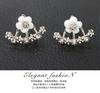 Directo de fábrica versión europea, americana y coreana de pendientes de flor de margarita con diamantes, pendientes de crisantemo, exquisitos pendientes para mujer