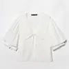 Comercio Exterior 2026 Primavera Nuevo Estilo Europeo y Americano Moda Femenina Casual Holgada Versátil Cuello Redondo Pequeño Camisa 8372030