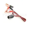 Pinza de Cocodrilo Personalizada a Enchufe Hembra de Encendedor de Cigarrillos Batería de Coche a Enchufe de Encendedor con Cable de Extensión de Encendedor de Silicona