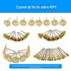 45 peças escova mini tipo tigela escova de arame de cobre tipo caneta escova tipo T escova roda de arame de cobre acessórios para esmerilhadeira elétrica com cabo cabeça de esmerilho escova plana