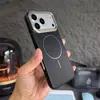 Carcasa Dura Helada Ultra Delgada Adecuada para iPhone 17 Promax Funda para Teléfono Móvil Piel-Sensación Carga Magnética Funda Protectora iPhone 16