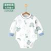 Macacões de Bebê Recém-Nascido de Primavera e Outono de Algodão Puro Sem Costura Robes de Manga Comprida para Homens e Mulheres Pijamas de Bebê e Roupas para Engatinhar para Todas as Estações