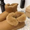 Botas de Nieve del Noreste para Hombre Botines Cortos Integrados de Cuero y Piel Sintética 2026 Invierno Forradas de Felpa Engrosadas Slip-On Zapatos de Algodón Antideslizantes y Cálidos