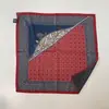 Lenço Quadrado Escovado Ins Retro Estilo Old Money Original Coreano 2025 Impresso Frente e Verso Camadas Versátil Lenço de Pescoço Cinto de Cintura para Mulheres