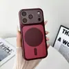 Adecuado para iPhone 18 Pro Max Funda de Teléfono Magnética Mate Bicolor Protector de Lente Integrado para Apple 17 16