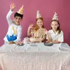 Mantel de Plástico Desechable con Puntos de Copo de Nieve Transfronterizo Decoración de Fiesta de Cumpleaños Accesorios para Arreglo del Primer Cumpleaños de Bebé