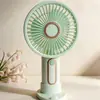 Ventilador Pequeño Portátil Nuevo y Sencillo de Tres Velocidades Recargable por USB con Base de Soporte para Teléfono Ventilador de Refrigeración de Escritorio Regalo
