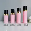 Botella de Mousse Rosa 100ml120ml150ml Limpiador Facial Desinfectante de Manos Botella Espumosa Botellas Portátiles PET