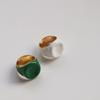 Anillo de esmalte verde BV para mujer, estilo blogger, personalidad, diseño de nicho, sensación avanzada, nuevo estilo, anillo de dedo ligero y lujoso.