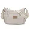 Nova Bolsa Feminina com Múltiplos Compartimentos, Bolsa de Nylon de Grande Capacidade, Bolsa de Ombro Simples para Viagem, Bolsa Transversal Casual Repelente à Água