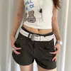 Cinto Estilo Étnico Vintage com Estampa de Rebites para Mulheres, Acessório de Cinto Jeans de Design de Nicho Resistente, Cinto de Couro Versátil Tendência