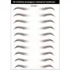 Pegatinas 3D para cejas transfronterizas al por mayor, imitación ecológica, tatuaje de cejas impermeable, pegatinas para cejas, pegatinas para cejas perezosas, en representación de cabello