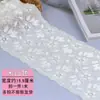 Borda de renda elástica preta para extensão de bainha de roupa aumento de decote tecido de renda decorativo feito à mão borda de renda
