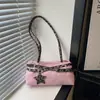 Comércio Exterior Transfronteiriço Simples Casual Estampa de Leopardo 2026 Tecido Oxford Leve Luxo Novo Estilo Versão Coreana Popular Feminina Bolsa de Ombro Único Sob o Braço