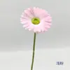Flor de Gerbera Individual de PU Decoración de Boda Flor Artificial Gerbera de Caucho Blando Arreglo Floral para Sala de Estar del Hogar