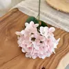 Arranjo de flores artificiais de hortênsia francesa de alta qualidade com 72 peças, impresso em 3D, para decoração de sala de estar, montagem de cenas de casamento e adereços de fotografia