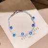 Pulsera Dopamina Zircón Ovalada con Lazo Estilo Ins Coreano Lujo Ligero Gama Alta Versátil para Viajes Diarios Joyería al por Mayor