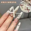Accesorios de Moño para Uñas de Organza, Moño de Cinta Simple Estilo Ballet de Primavera, Decoraciones Dulces y Versátiles para Uñas