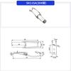 Hebilla de acero inoxidable para caja de herramientas, herrajes para muebles, hebilla para puerta, caja de luz LED, equipo de alimentos, caja de madera, cerradura con resorte