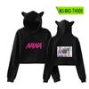 Sudadera con capucha periférica de dibujos animados NANA NANA NANA Ozaki, suéter sexy con orejas de gato para mujer de otoño