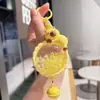 Botella de Arena Movediza Creativa Campanilla de Viento Llavero de Capibara Bolsa de Aceite Colgante de Coche Agarrador Regalo Pequeños Accesorios