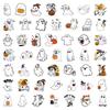 50 piezas Halloween fantasma lindo divertido graffiti vintage decorativo patineta guitarra vaso de agua pegatinas impermeables al por mayor
