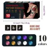 Marcadores de Tatuaje de Venta Caliente Transfronterizos, Plumas de Tatuaje Temporal para Pintura Corporal, Pegatinas de Boceto de Tatuaje Gratis, Plumas para Disfraces de Fiesta