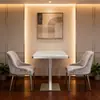 Conjunto de Mesa de Jantar e Cadeiras de Ardósia Comercial, Sala de Jantar Minimalista Moderna, Mesas e Cadeiras para Cafeteria, Restaurante de Fast Food, Loja de Macarrão, Mesa Redonda, Mesa Quadrada