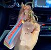 Criativo Desenho Animado Cristal Gravata Urso Boneca Chaveiro Pingente Chave Do Carro Acessórios Casal Bolsa Pingente Atacado
