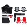 Traje Cosplay Delta Force Réplica de Jogo Conjunto de Roupa de Couro Cosplay Warden Gerhorst Máscara Jaqueta