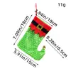 Hong Kong Amor Nuevas Decoraciones Navideñas Calcetines de Lana Rojo y Blanco Reno Bolsa de Regalo Bolsa de Regalo para Niños Calcetines de Navidad Tejidos