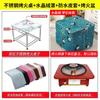 Mesa de comedor cuadrada plegable de acero inoxidable con un solo fuego para el hogar, mesa integrada con fuego para invierno de Hunan