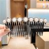 Quebrado Hairpin Cabeça Feminina Acabamento Artefato Pente de Cabelo Garfo Pente Frente Acessórios para o Cabelo Lado Hairpin Pearl Rhinestone Pente