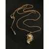 Collar de Unicornio Soñador con Diamantes Brillantes, Estilo de Lujo Ligero, Colgante Versátil, Collar para Suéter de Diseño Simple de Nicho para Mujeres